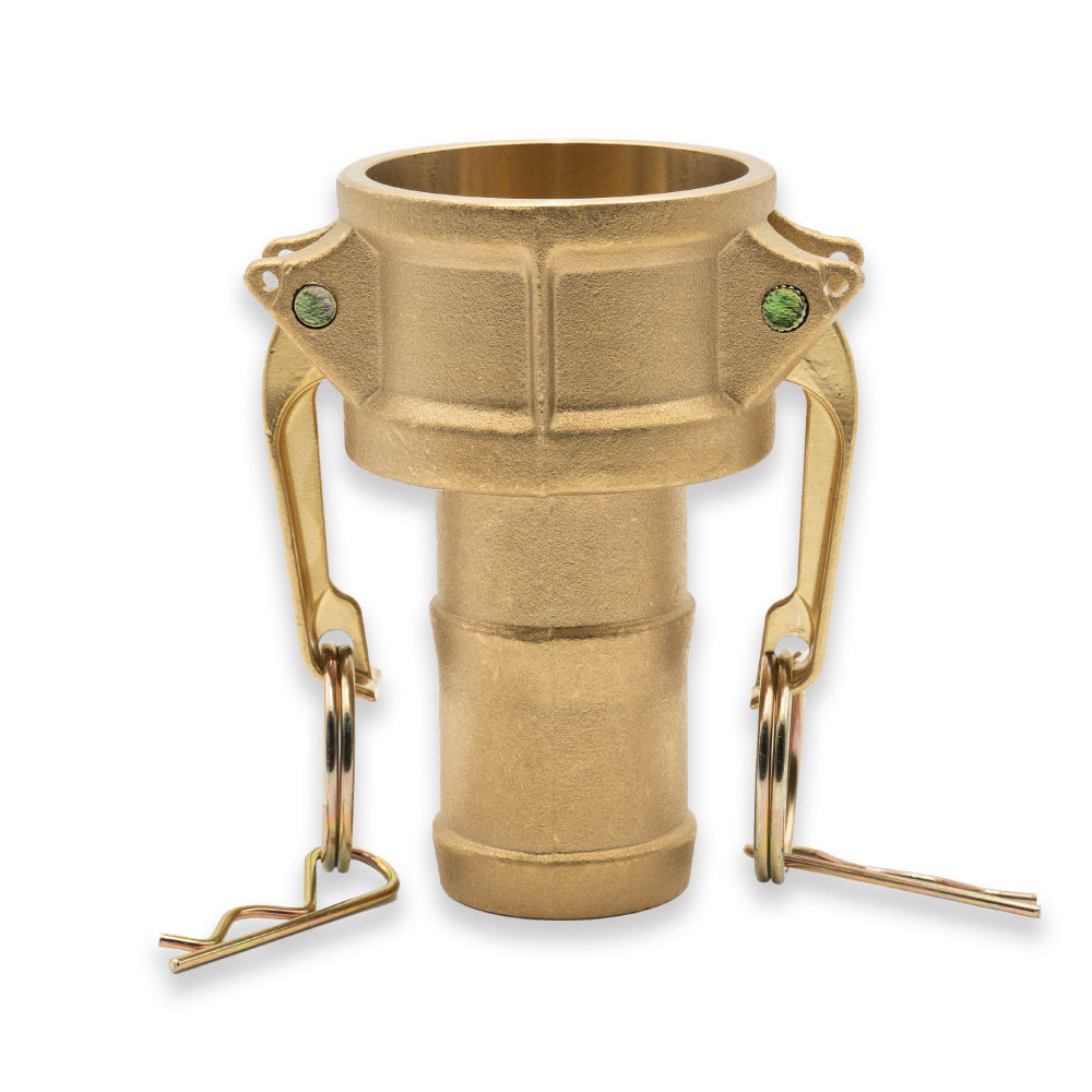 11/2" Camlock Female x 11/2" Hose Barb Coupling Brass Camlock Fittings