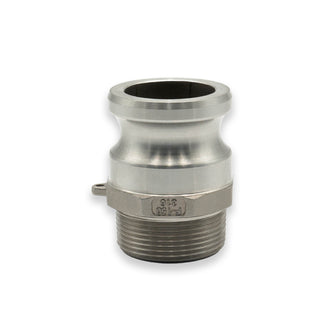 2-1/2" Camlock Male x 2-1/2" NPT Male Stainless Steel Adapter