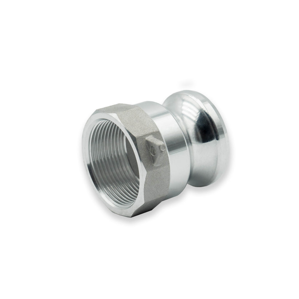 Aluminum 400A Camlock Fitting – 4" Male Adapter X 4" Female NPT, Unbranded/Generic