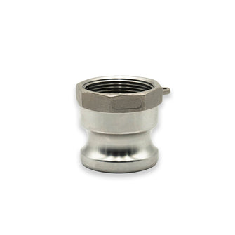 1" Camlock Male x 1" NPT Female Stainless Steel Adapter