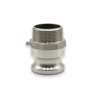 1-1/2" Camlock Male x 1-1/2" NPT Male Stainless Steel Adapter